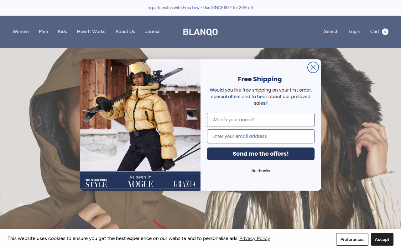 Screenshot van blanqo.co.uk