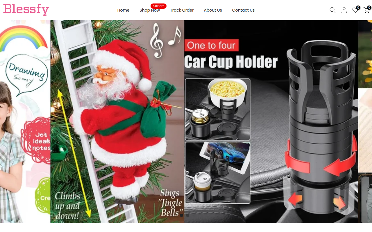 Screenshot van blessfy.com