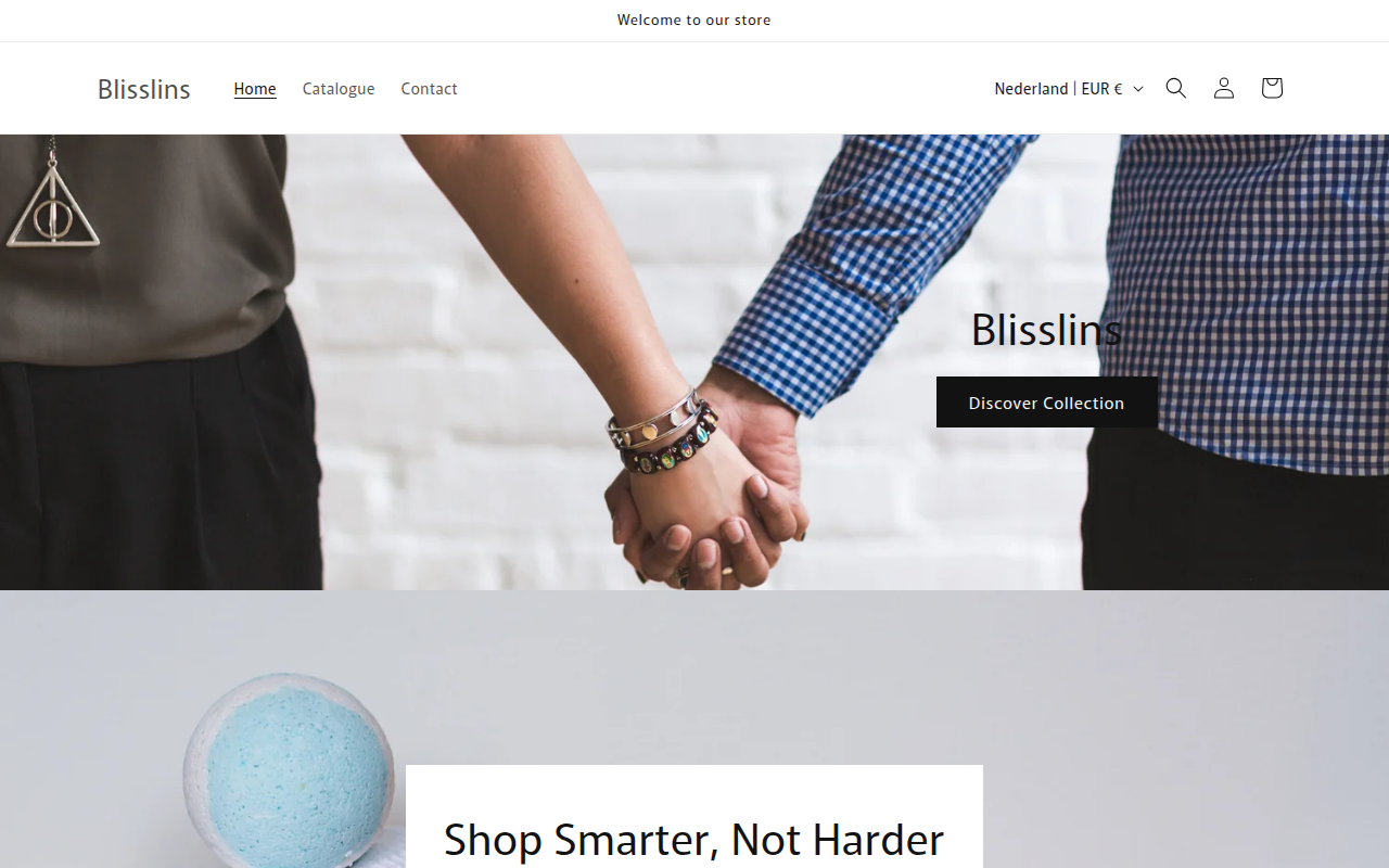 Screenshot van blisslins.com