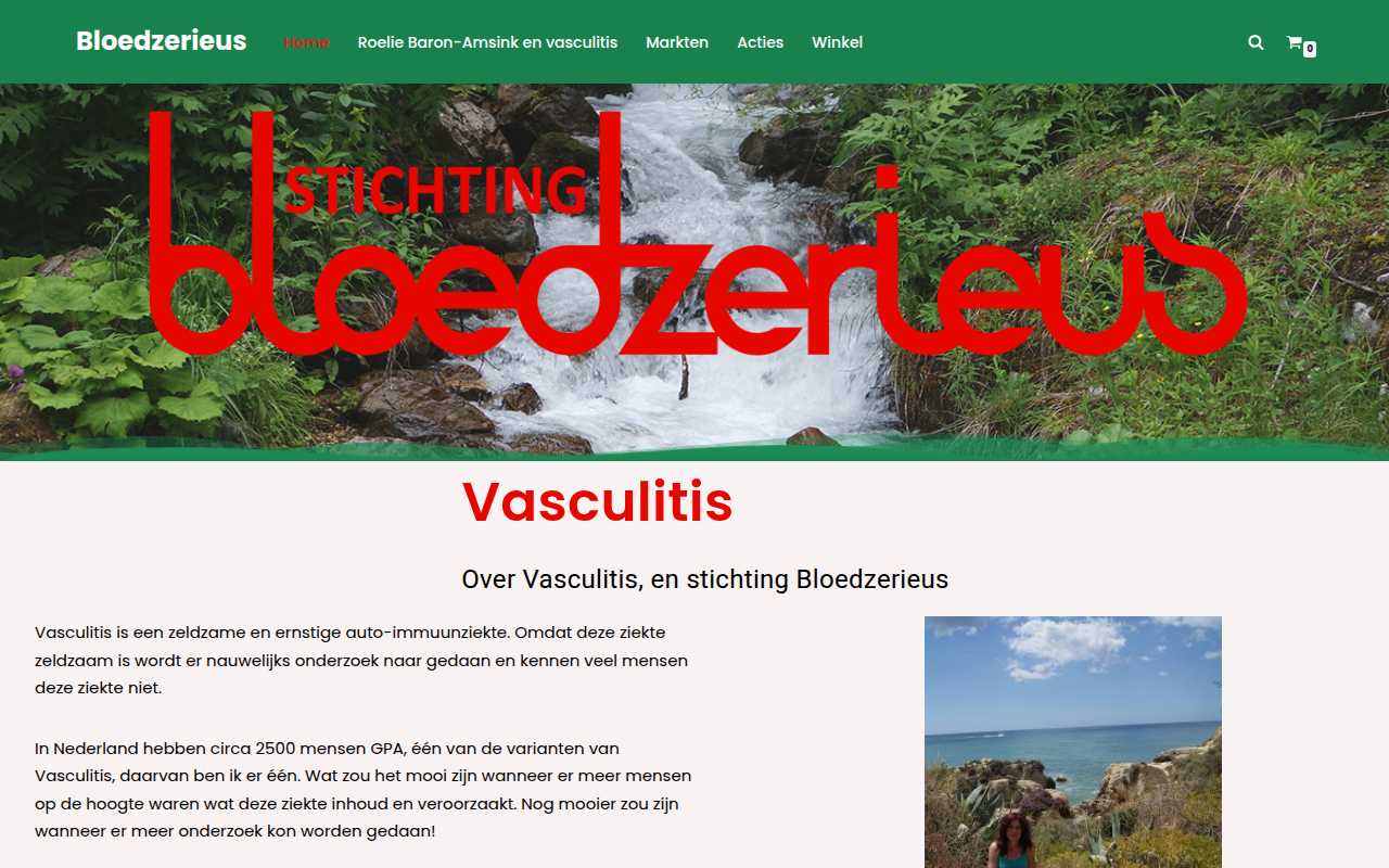 Screenshot van bloedzerieus.nl