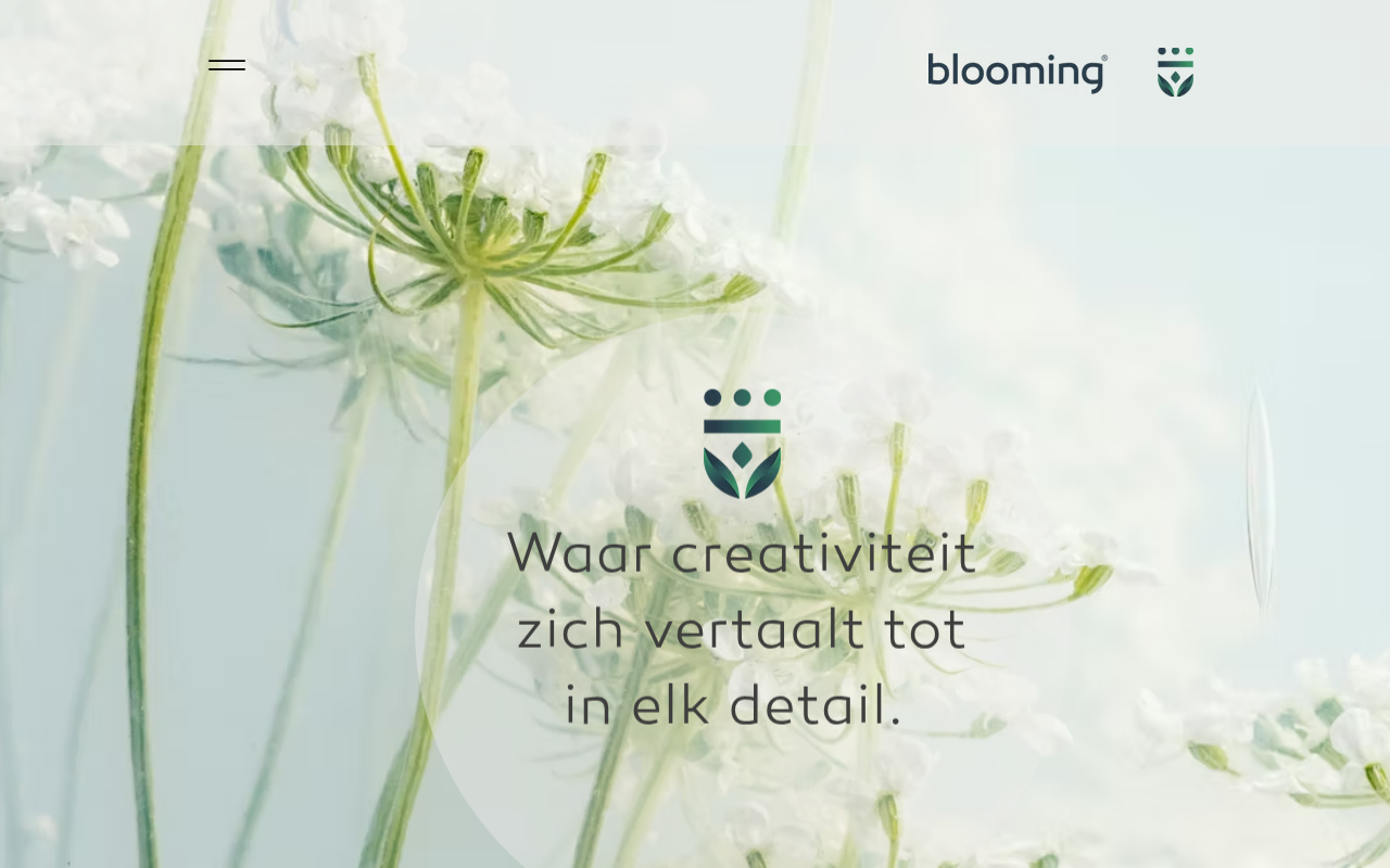 Screenshot van blooming.nl