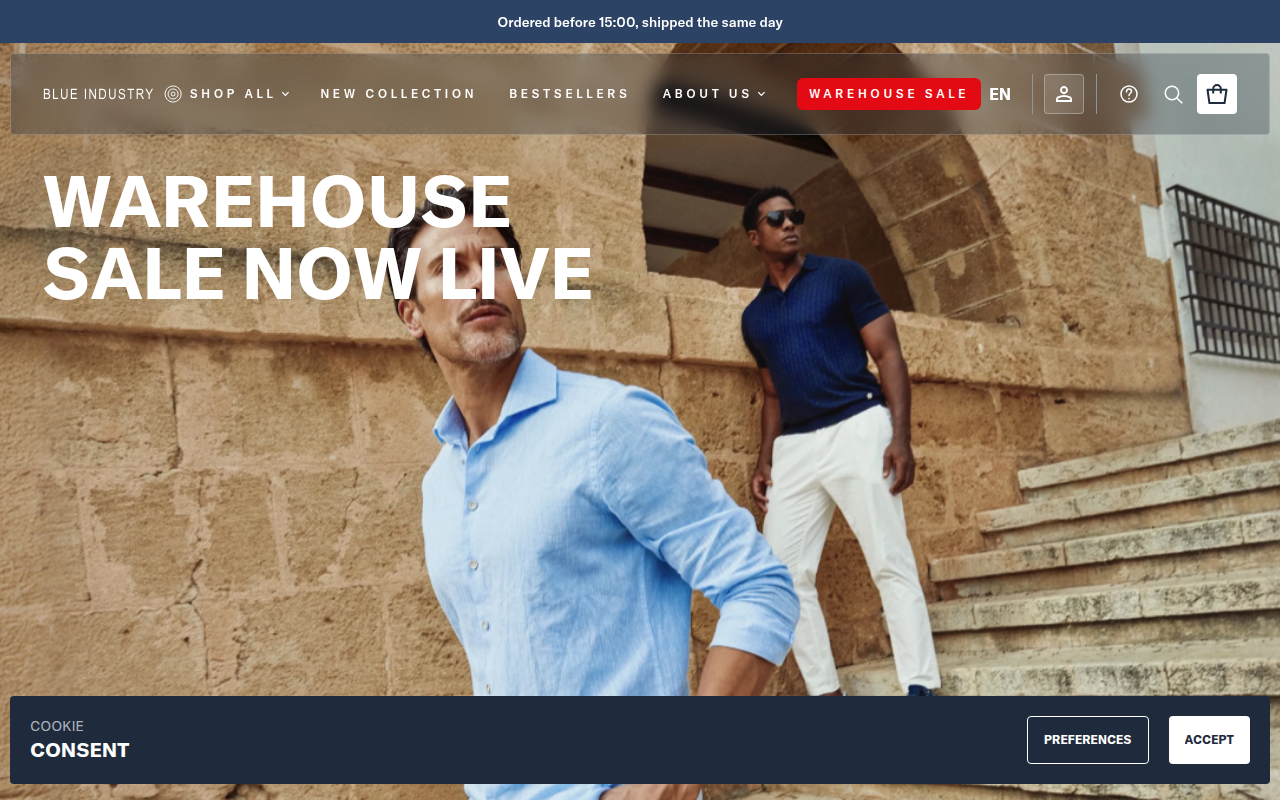 Screenshot van blue-industry.com