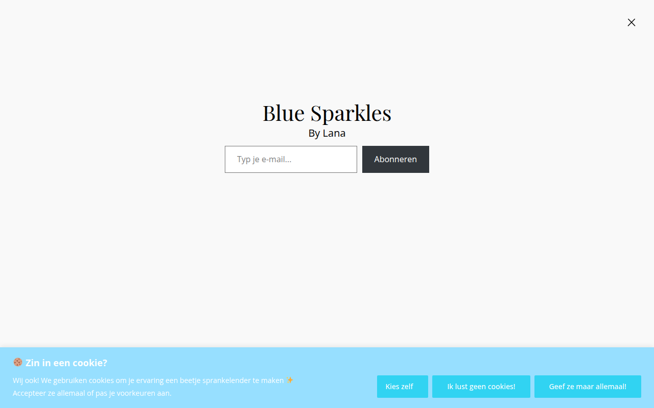 Screenshot van blue-sparkles.com