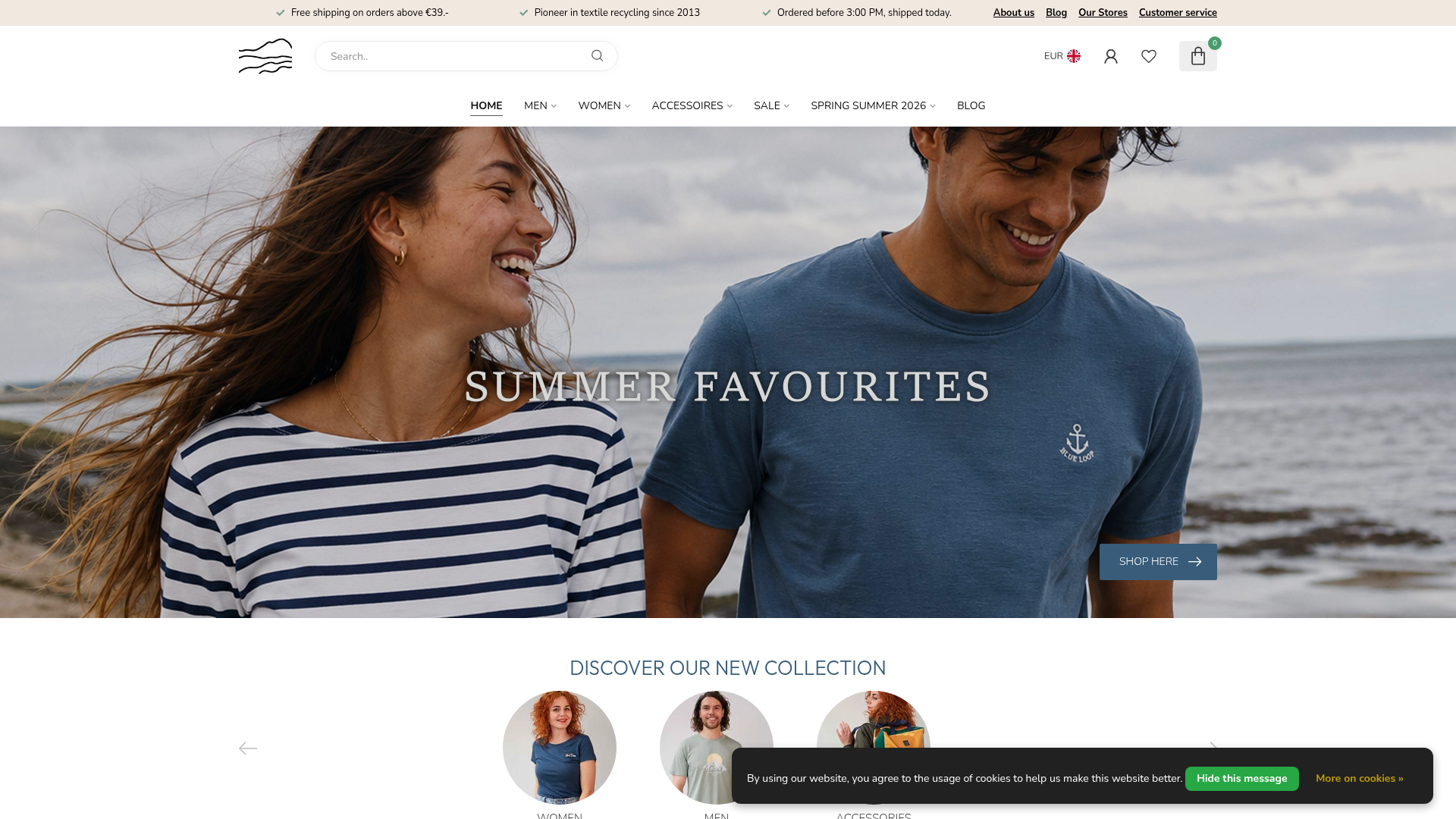 Screenshot van bluelooporiginals.com
