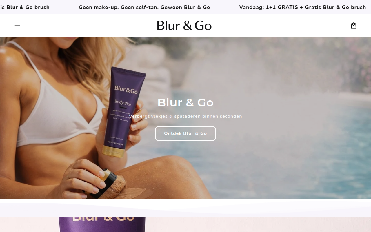 Screenshot van blurandgo.com