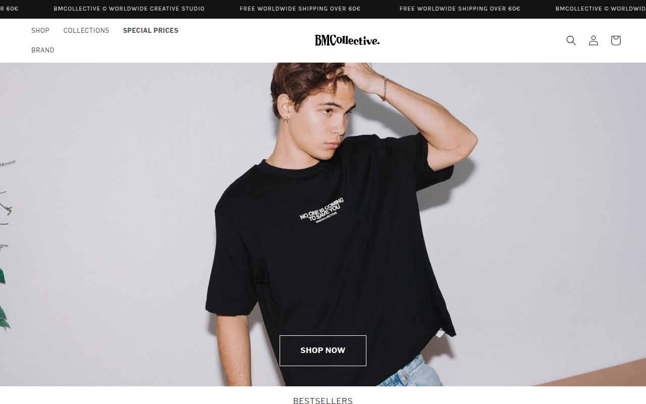 Screenshot van bm-collective.com