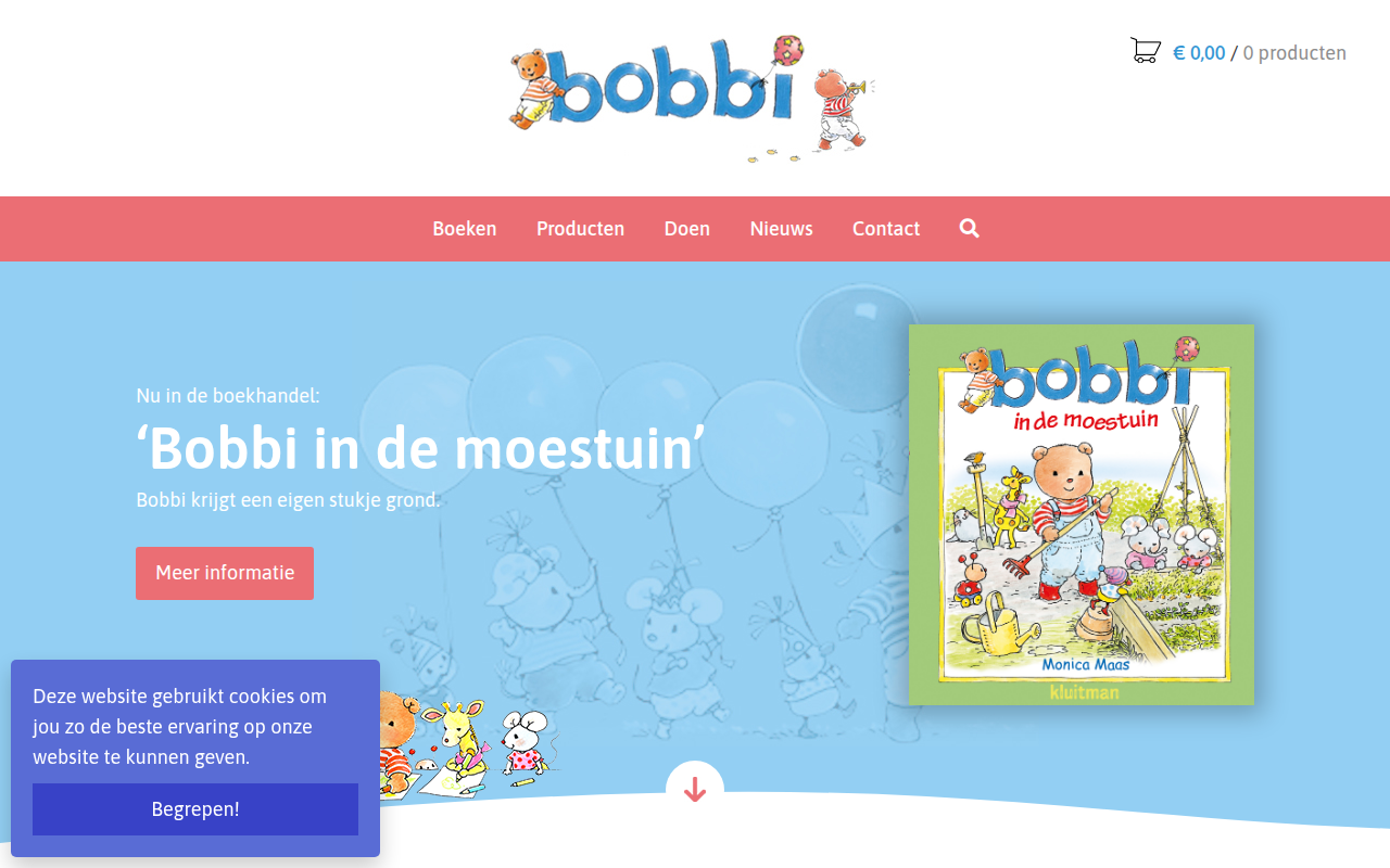 Screenshot van bobbi.nl