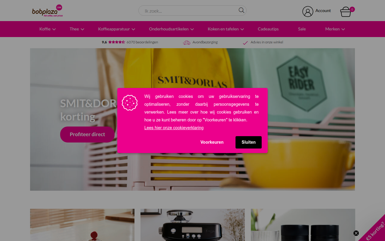 Screenshot van bobplaza.com