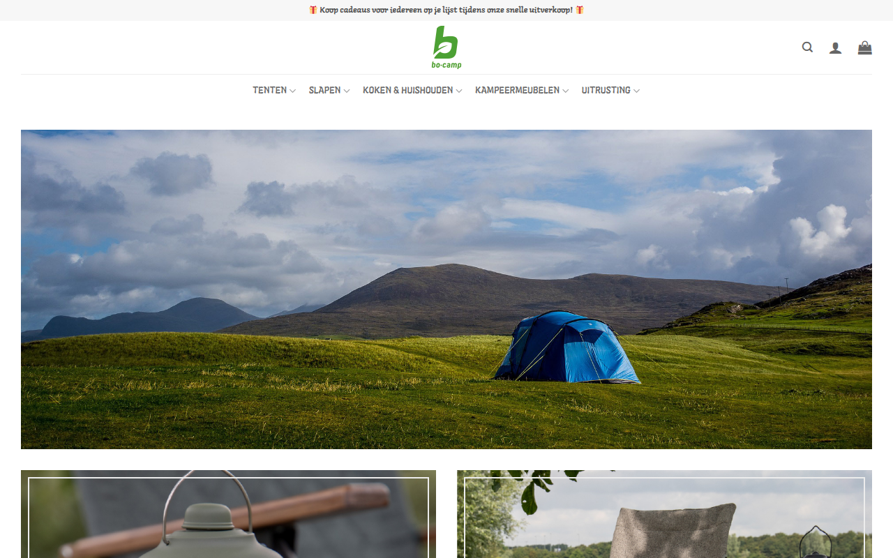 Screenshot van bocampoutdoor.com