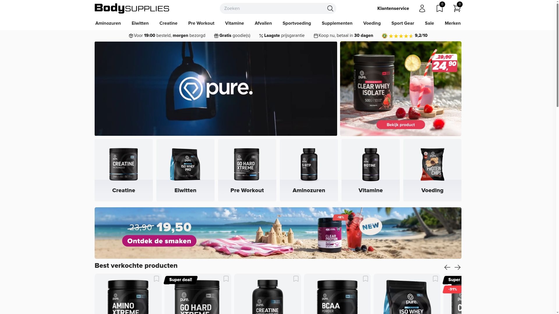 Screenshot van body-supplies.nl