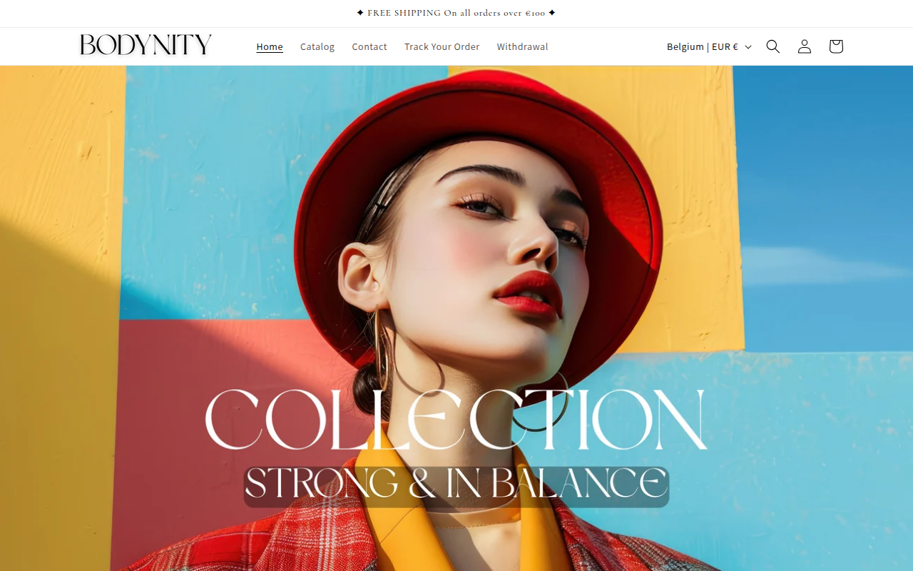 Screenshot van bodynity.com