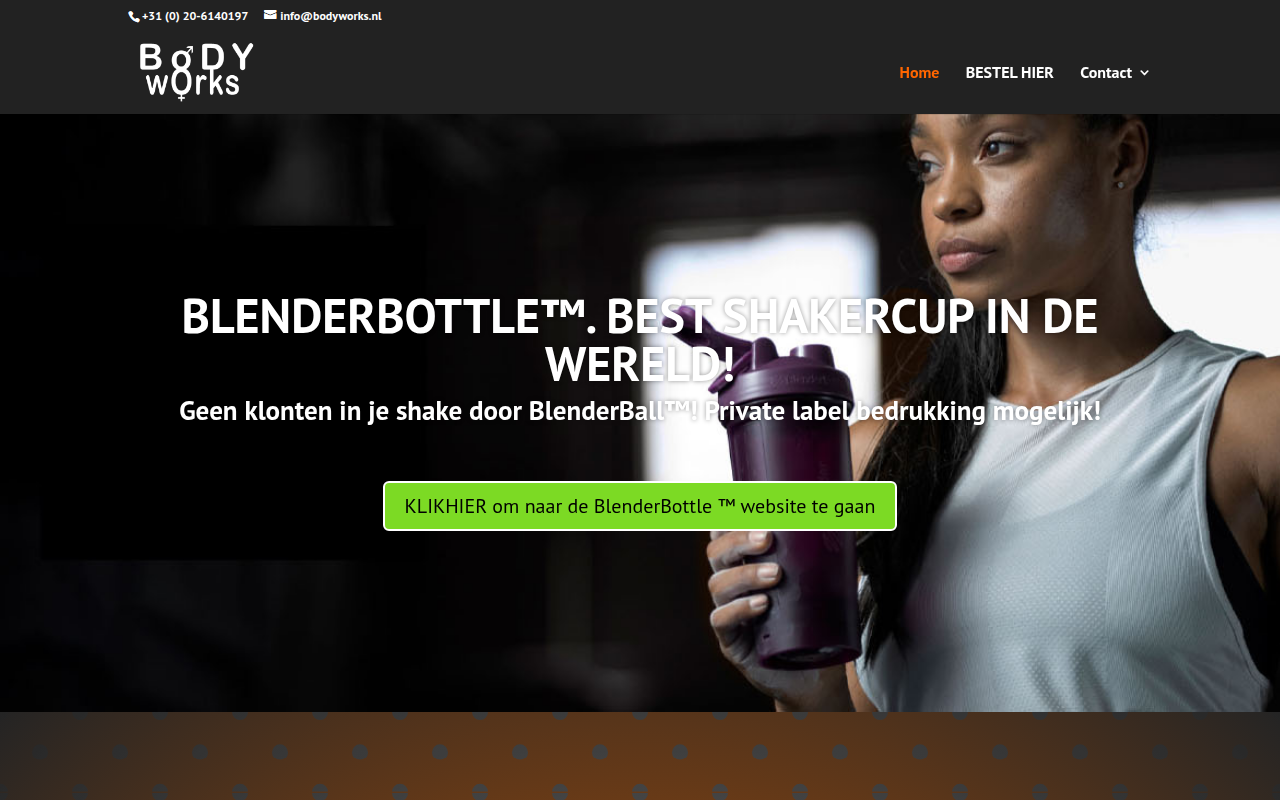 Screenshot van bodyworks.nl