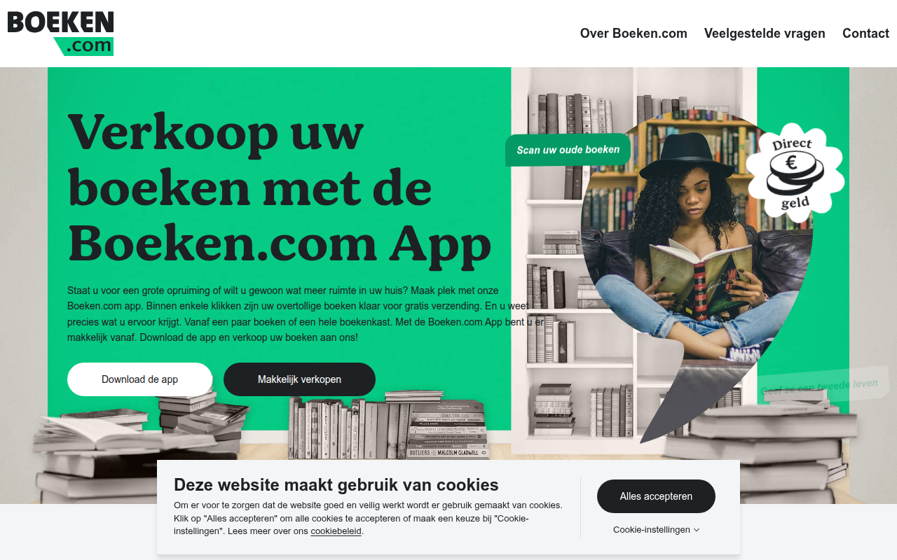 Screenshot van boeken.com