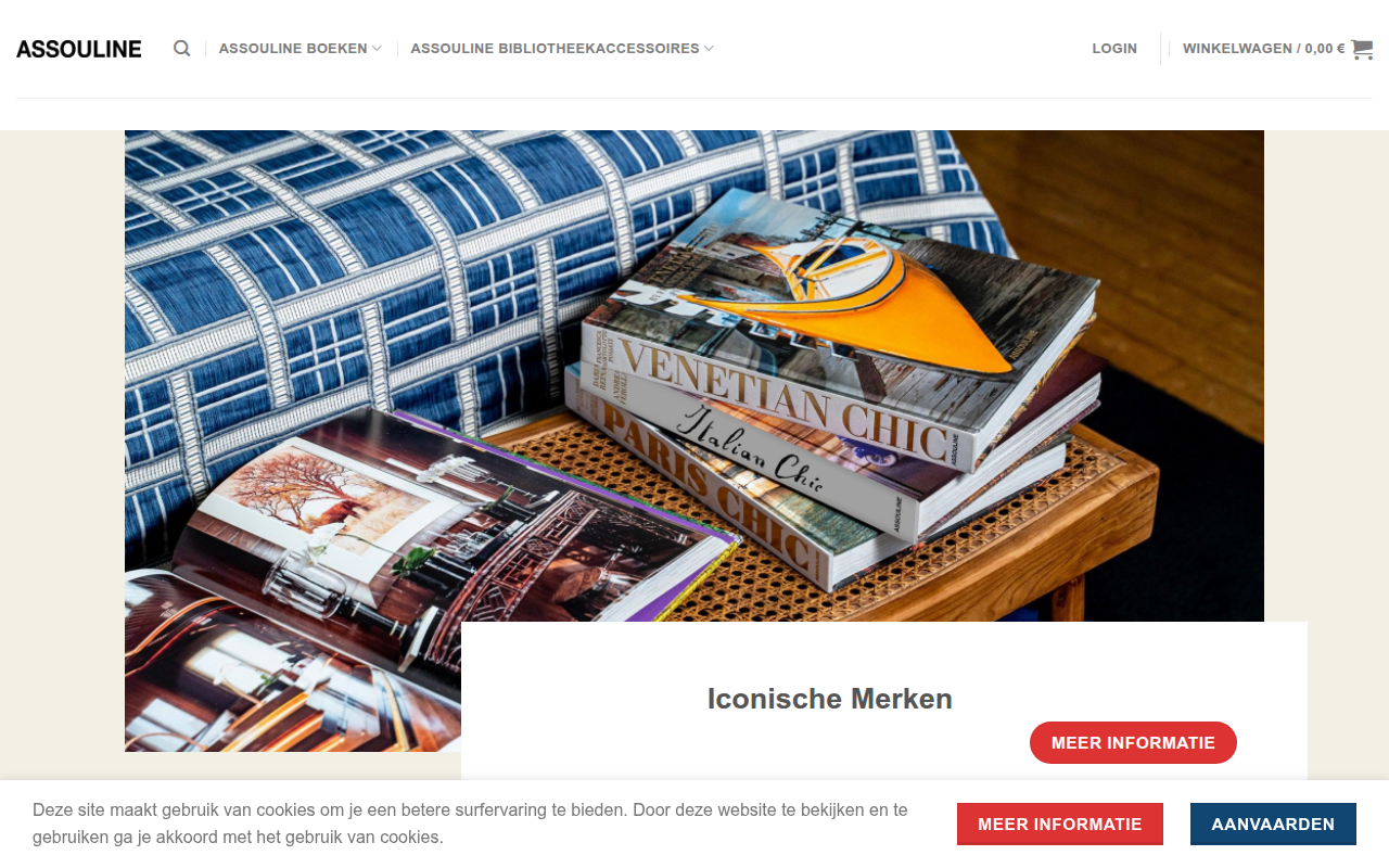 Screenshot van boekenstore.com
