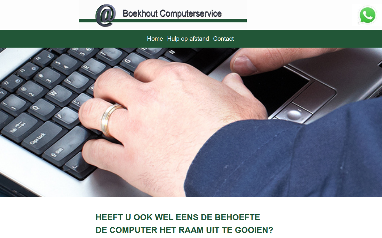 Screenshot van boekhoutcomputerservice.nl