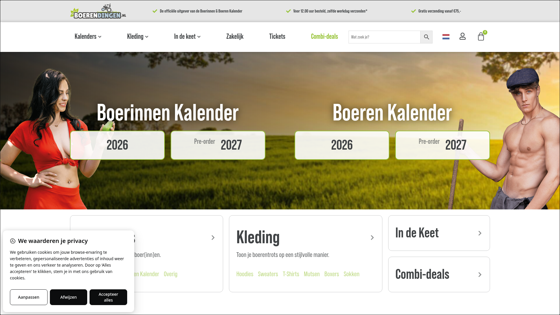 Screenshot van boerendingen.nl