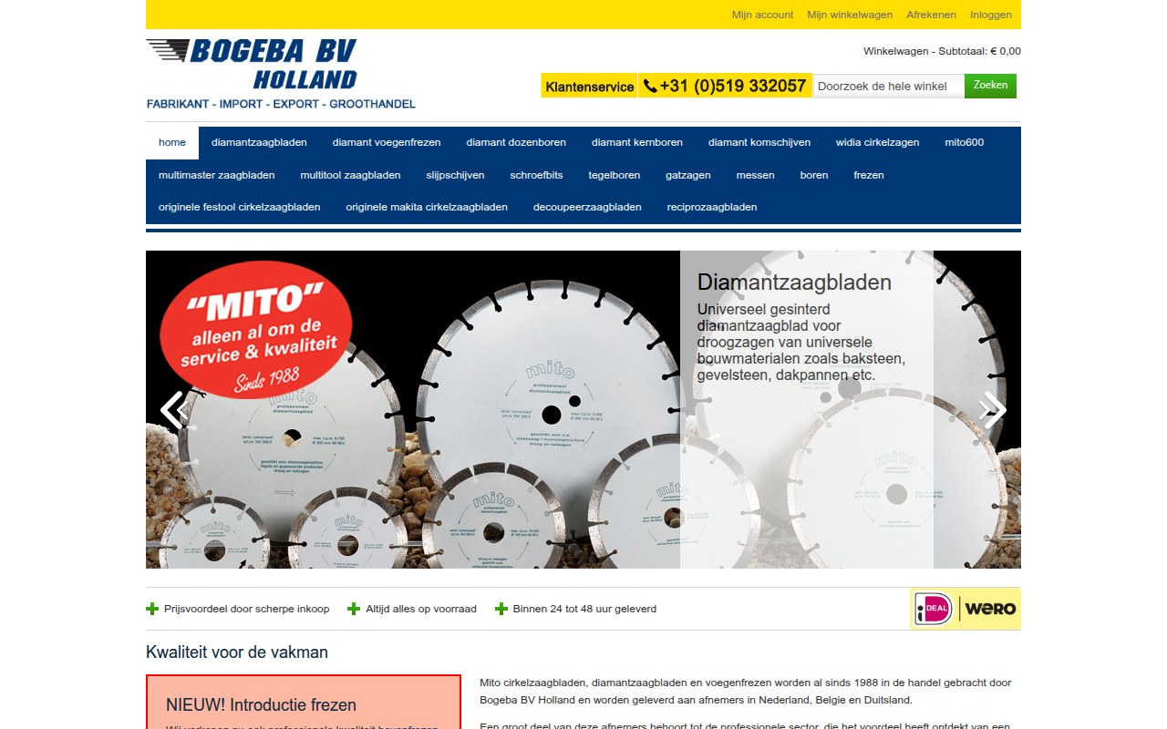 Screenshot van bogeba.com