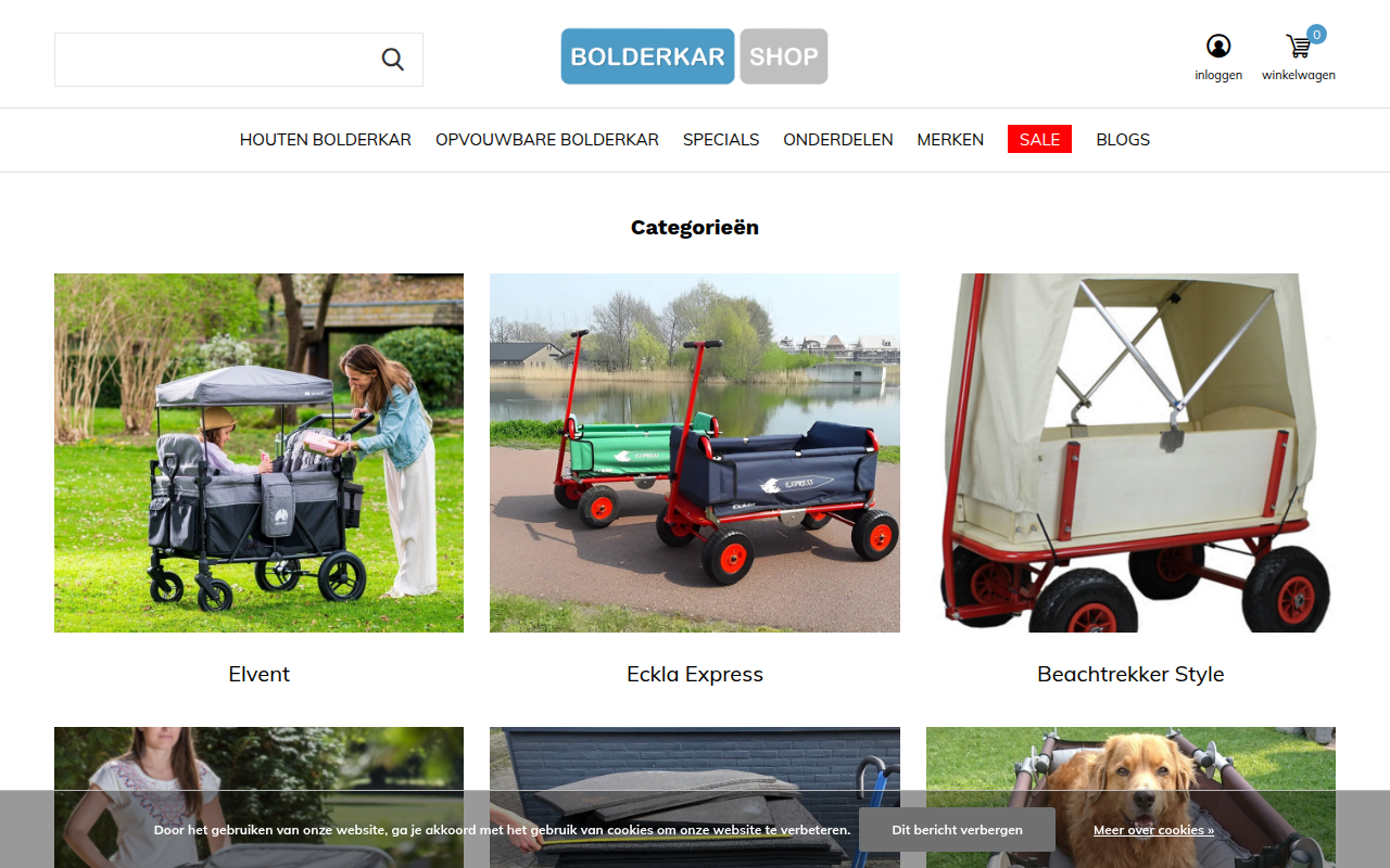 Screenshot van bolderkar-shop.nl