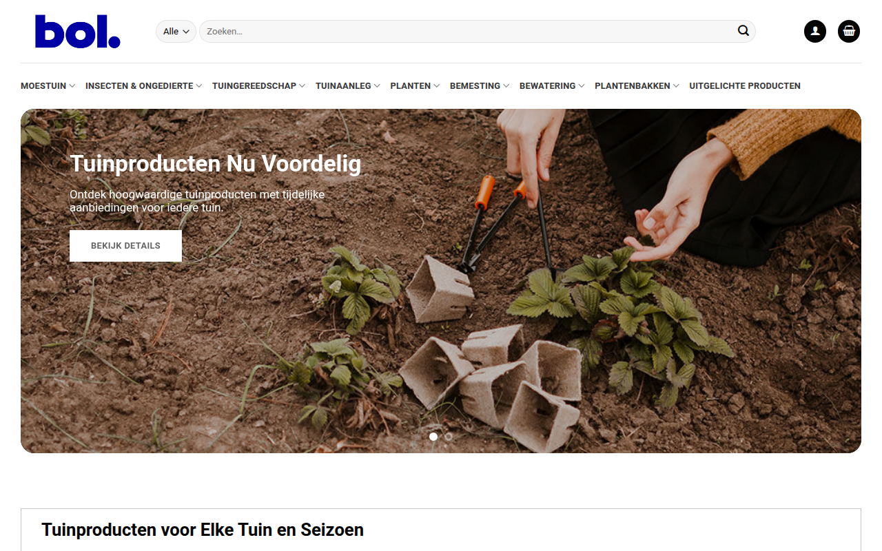Screenshot van boltuinshop.com