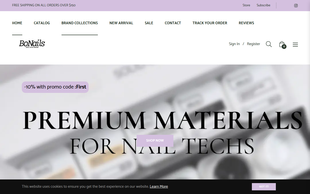Screenshot van bonails.com