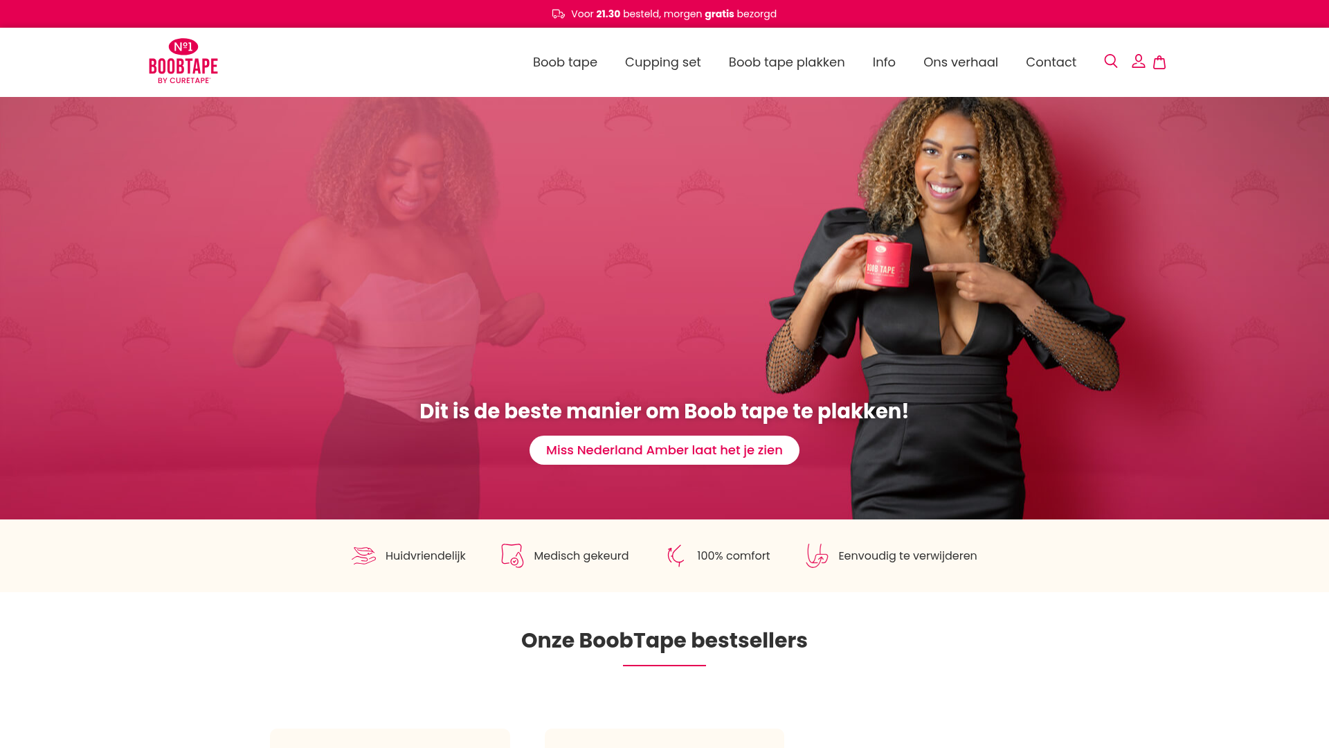 Screenshot van boobtape.nl