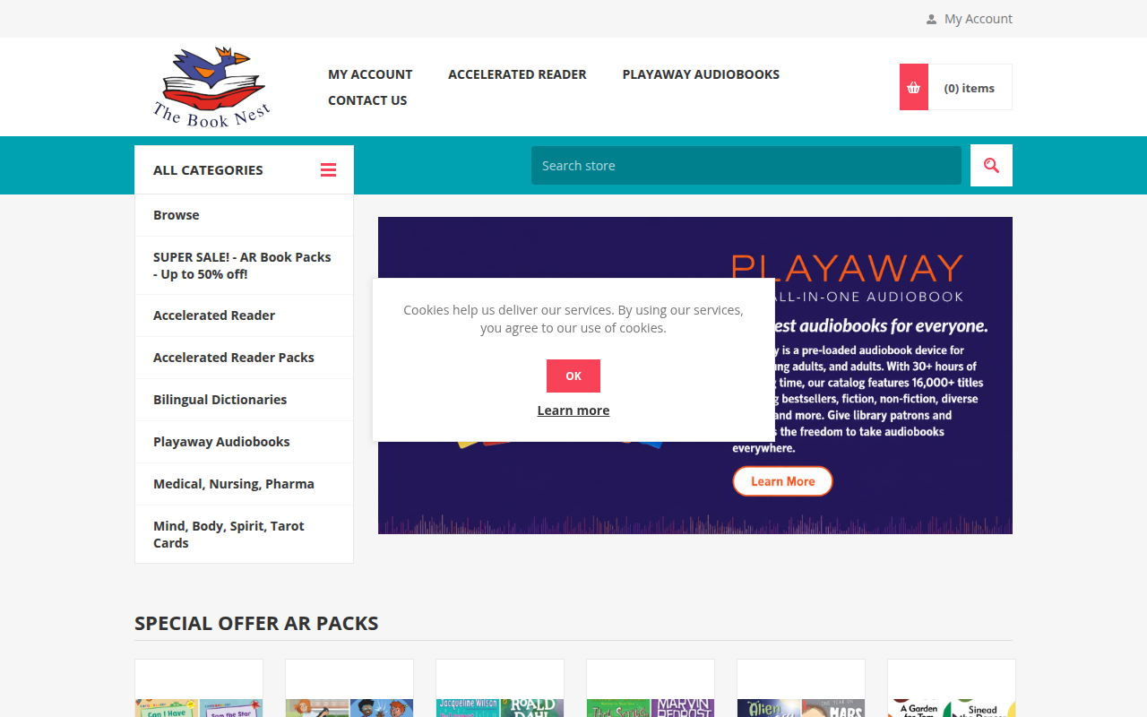 Screenshot van booknest.ie