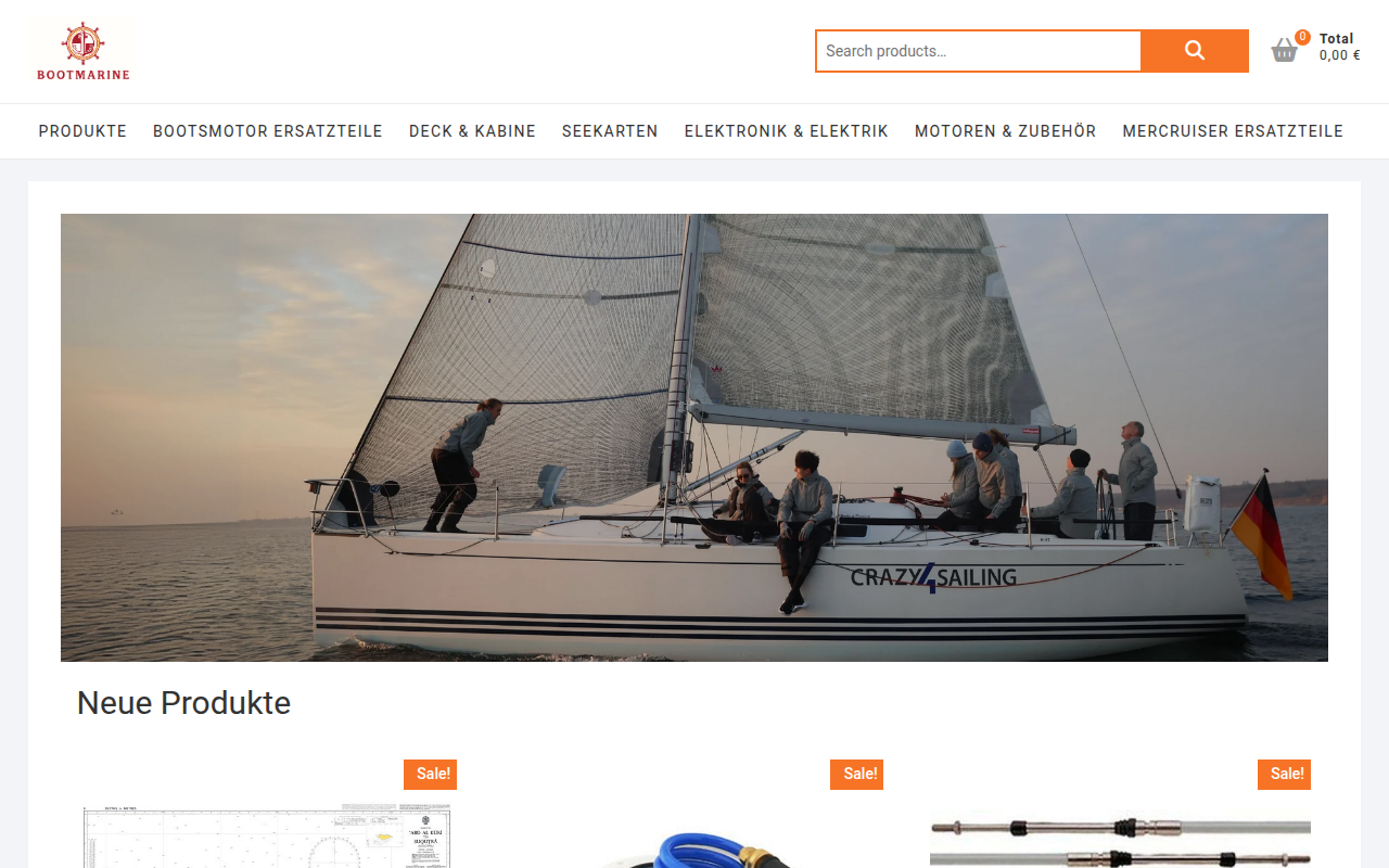 Screenshot van bootmarine.com