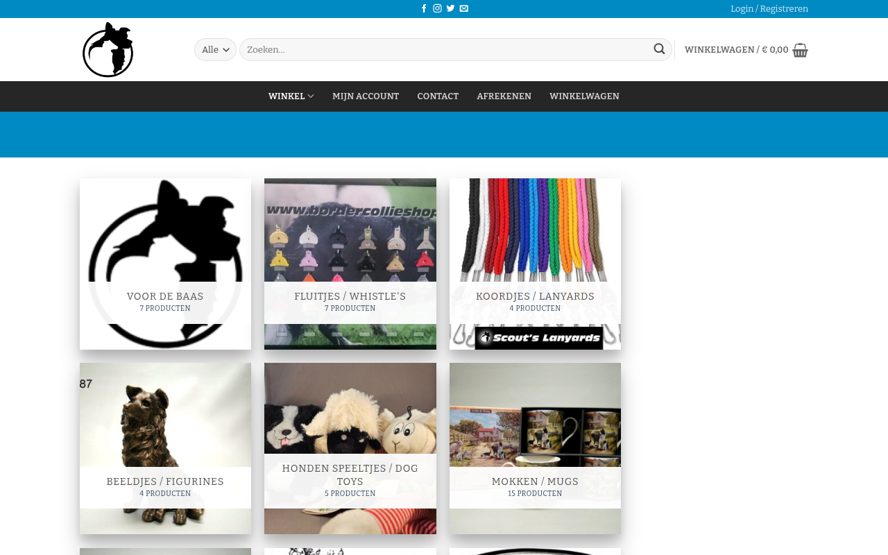 Screenshot van bordercollieshop.nl