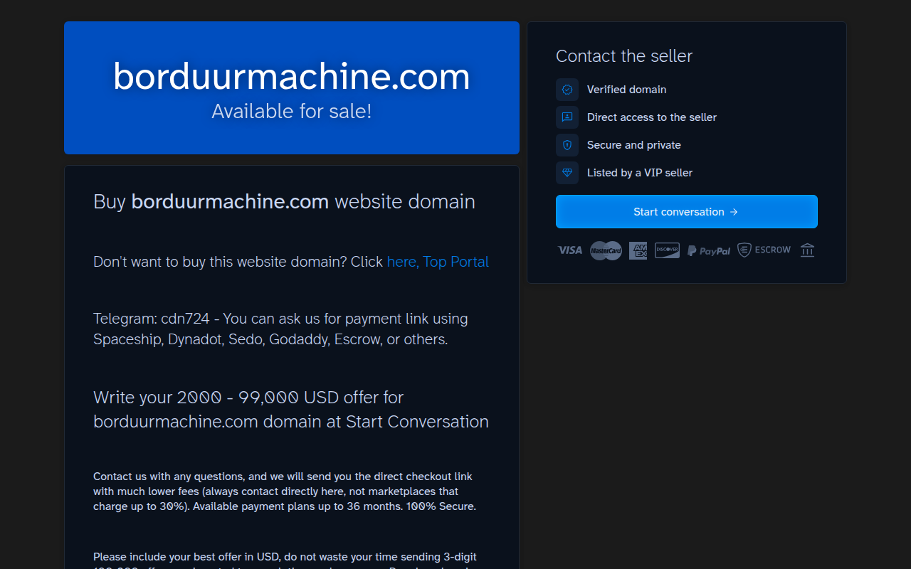 Screenshot van borduurmachine.com