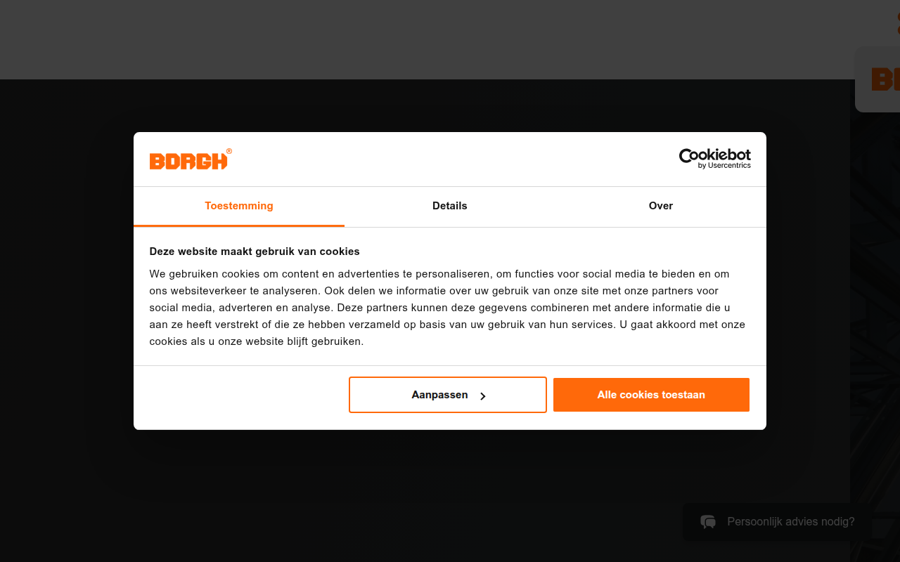 Screenshot van borgh.com