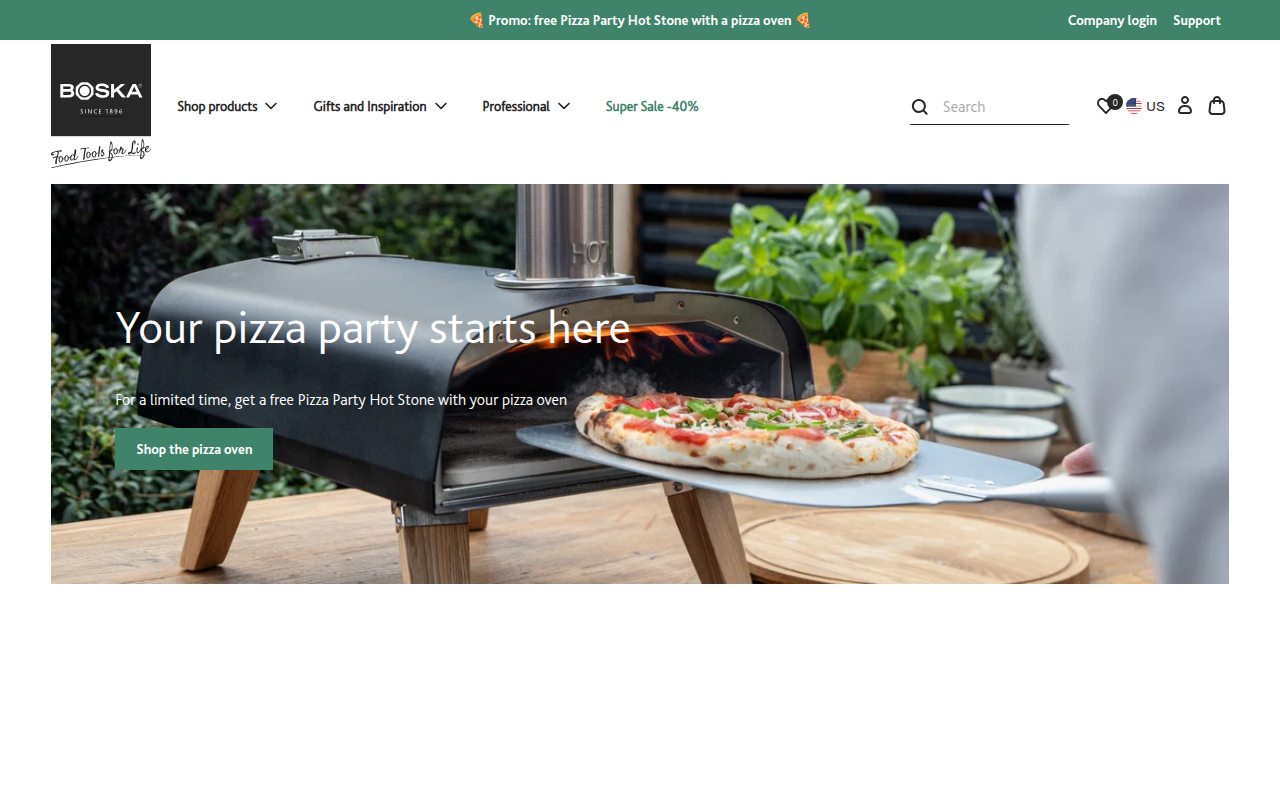Screenshot van boska.com