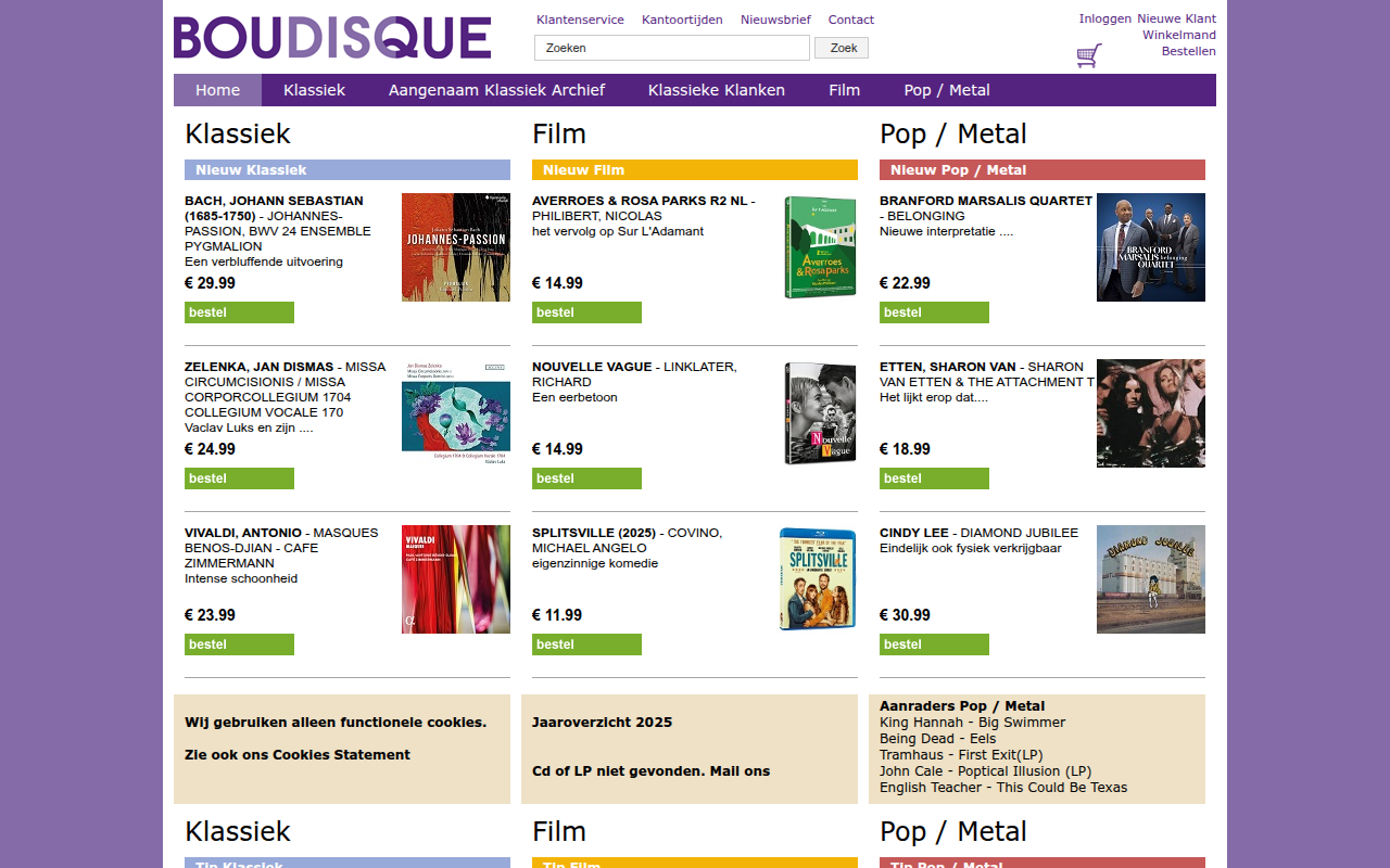Screenshot van boudisque.nl
