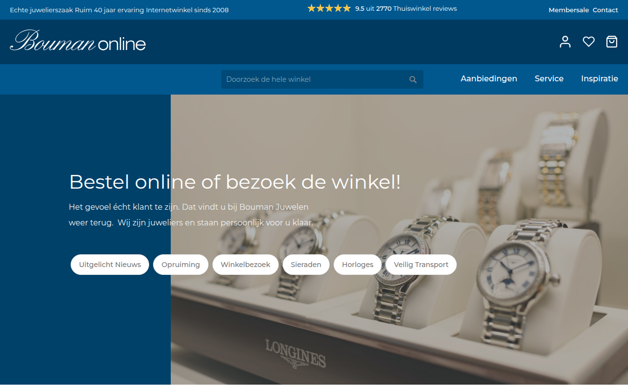 Screenshot van boumanonline.nl