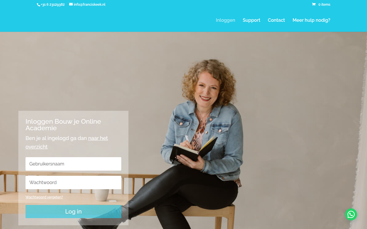 Screenshot van bouwjeonlineacademie.nl