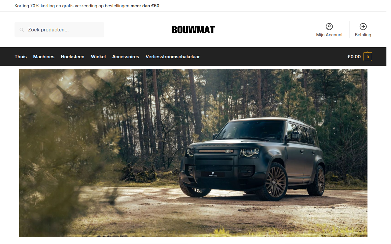 Screenshot van bouwmaterialenplein.com