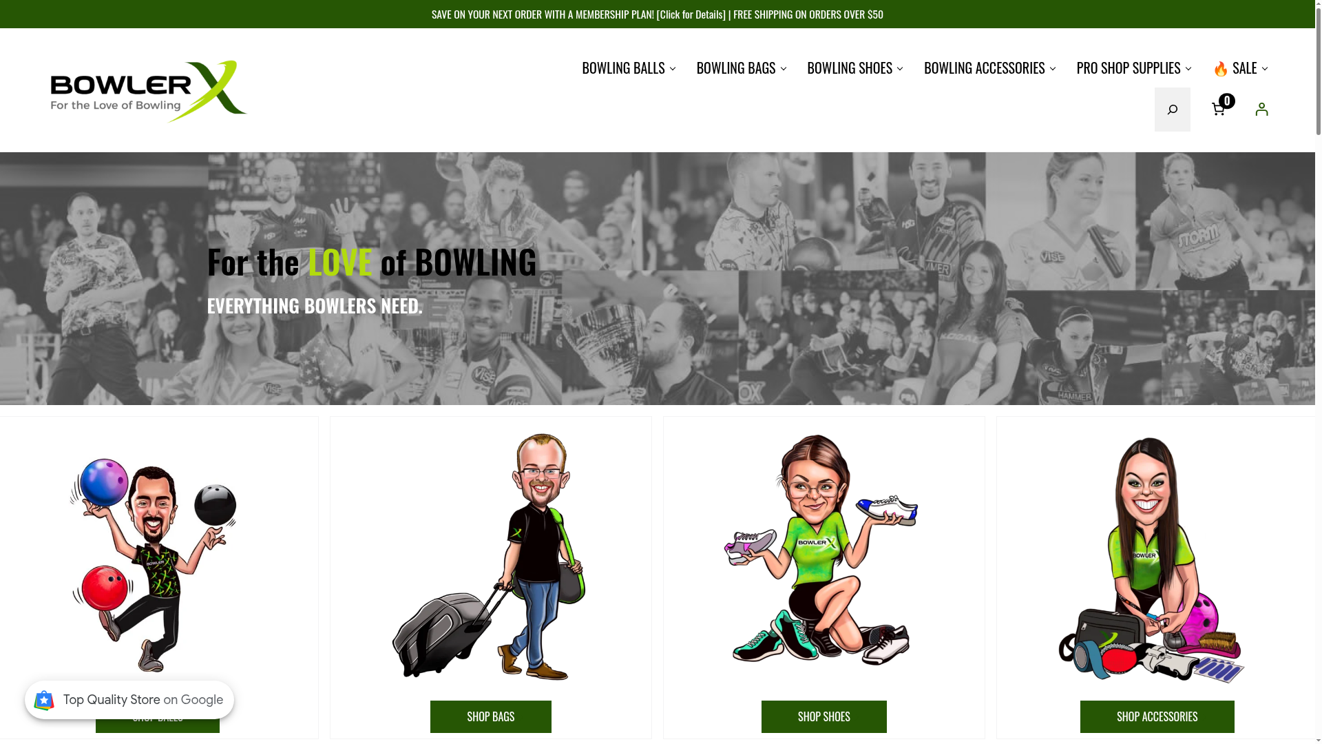 Screenshot van bowlerx.com