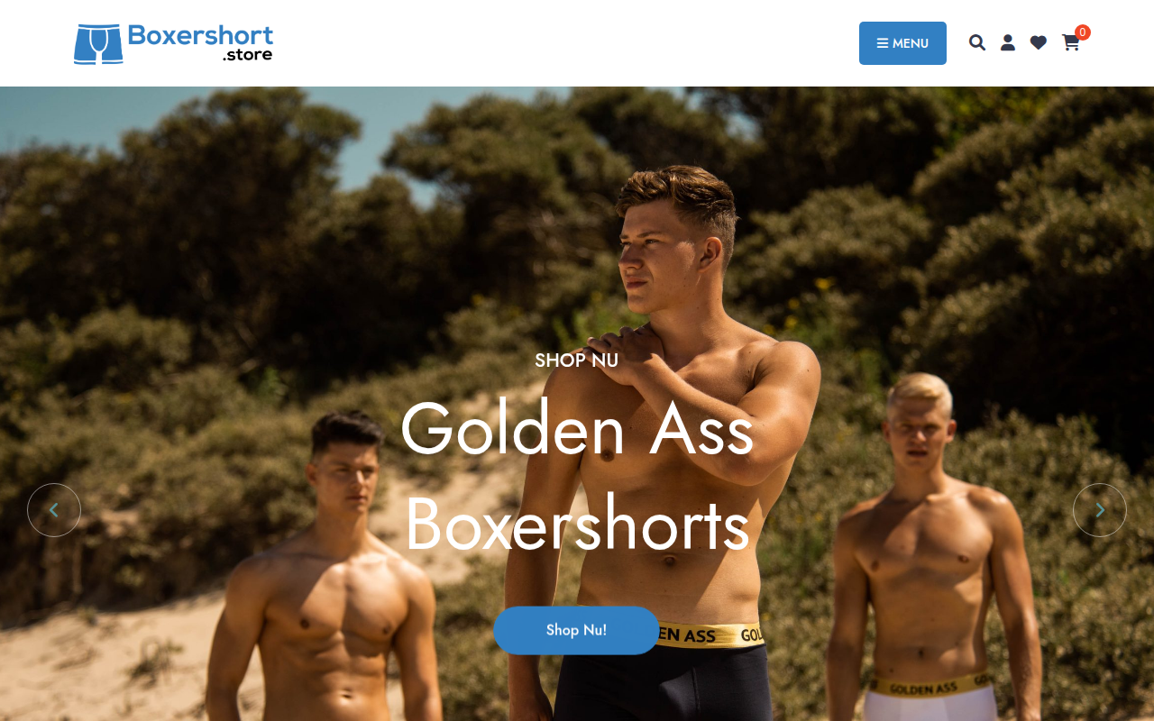 Screenshot van boxershort.store