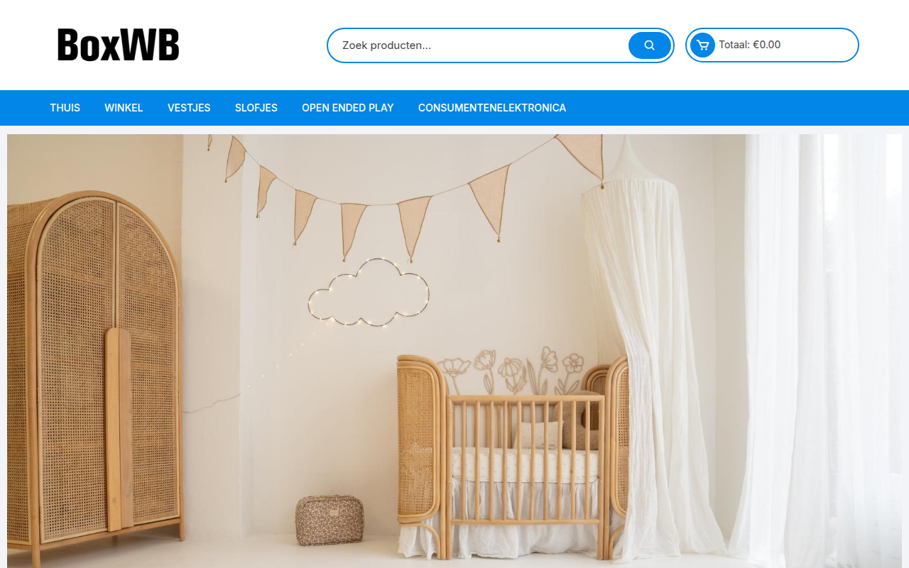Screenshot van boxwinkelbaby.com