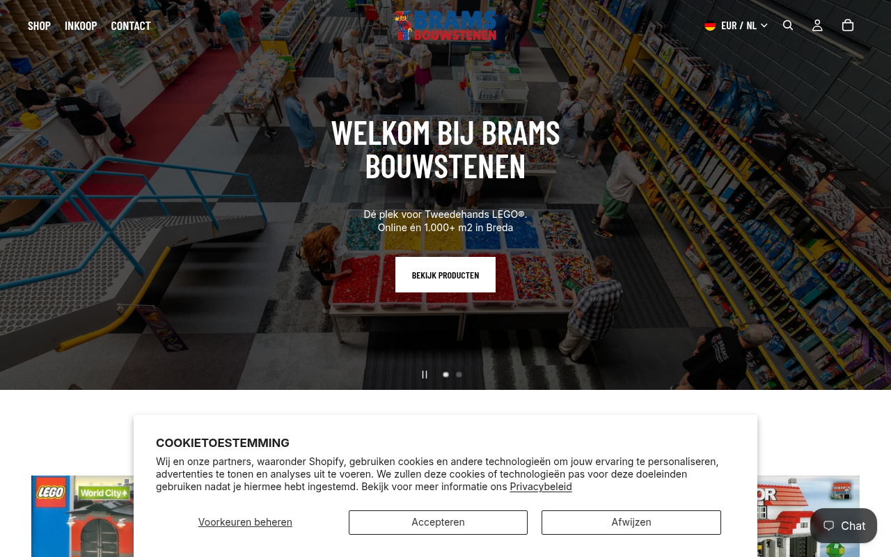 Screenshot van bramsbricks.com