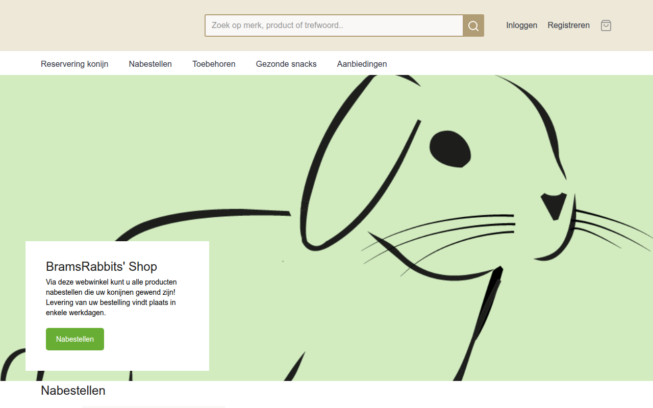 Screenshot van bramsrabbitsshop.nl