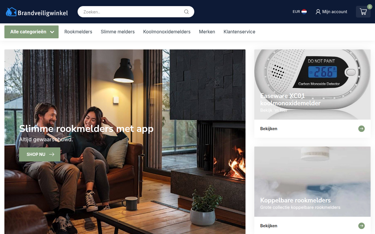 Screenshot van brandveiligshop.com