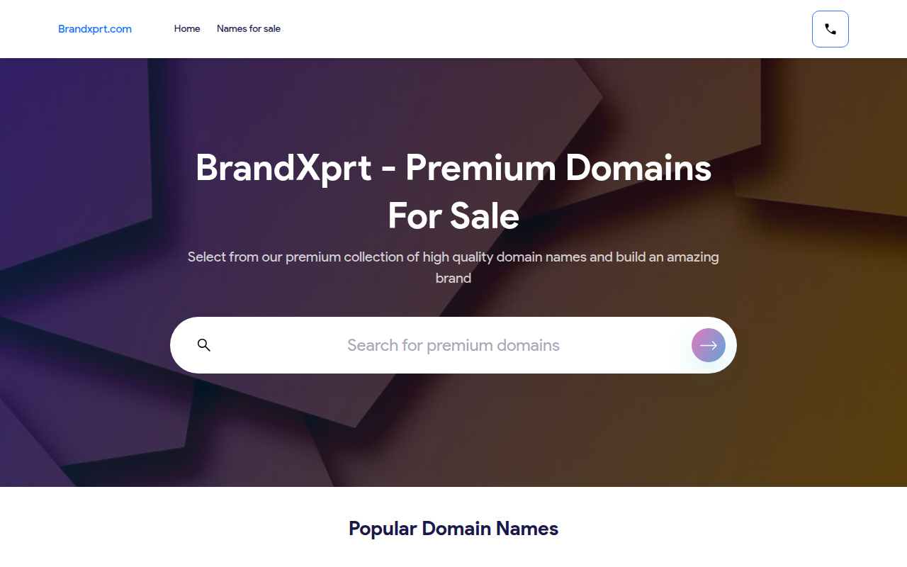 Screenshot van brandxprt.com