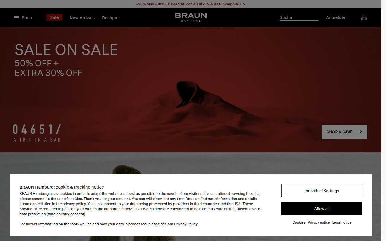 Screenshot van braun-hamburg.com