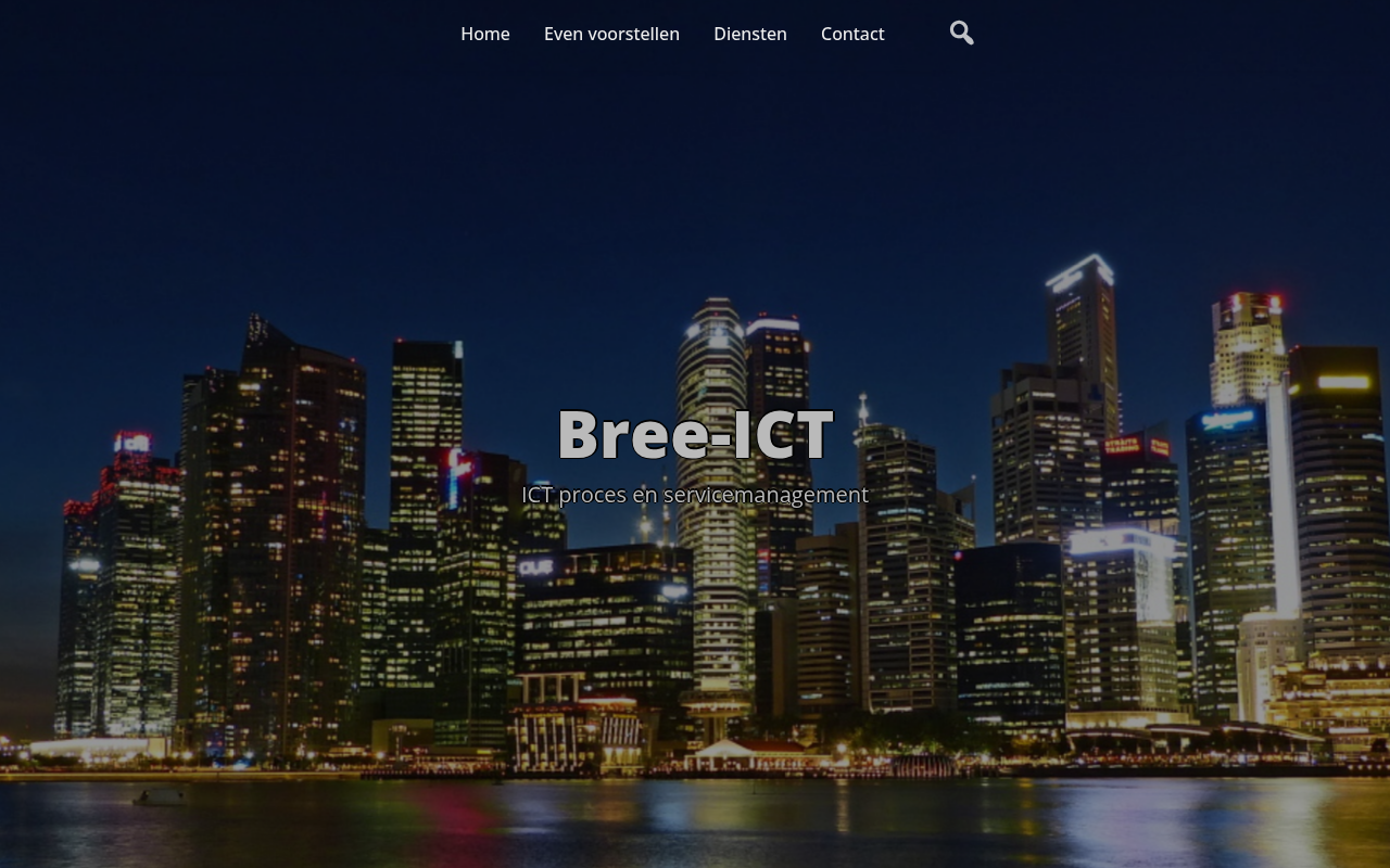 Screenshot van bree-ict.nl