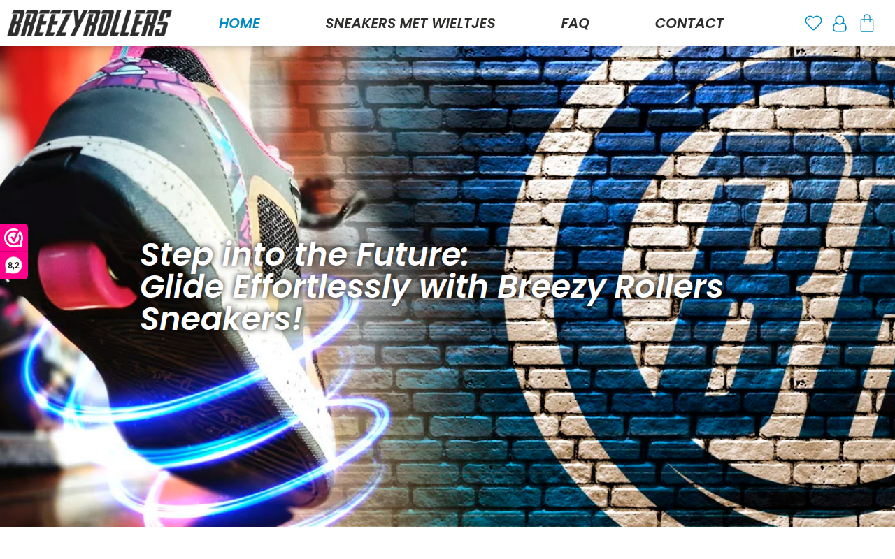 Screenshot van breezyrollers.nl