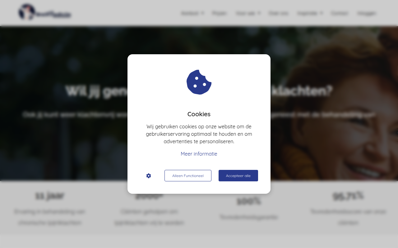 Screenshot van brein-medicijn.nl