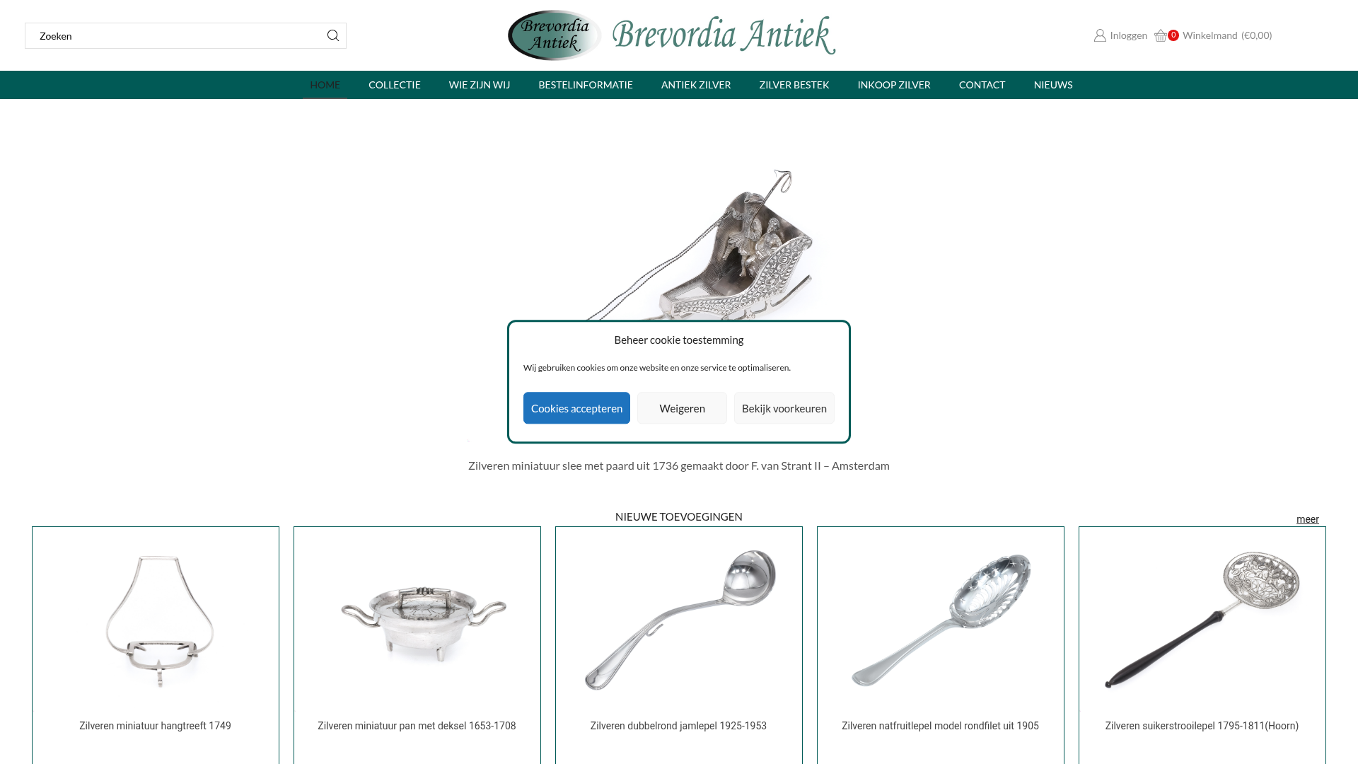 Screenshot van brevordia.nl