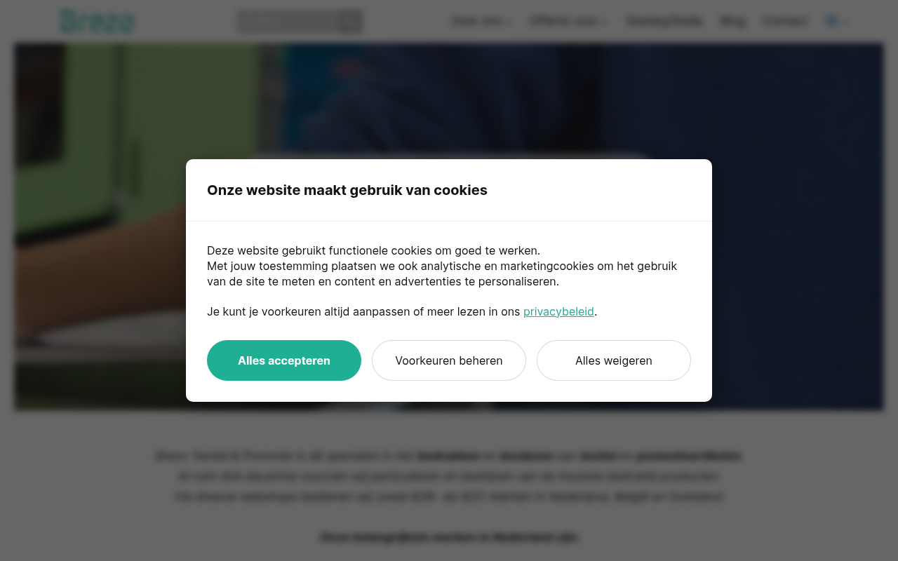 Screenshot van brezo.com