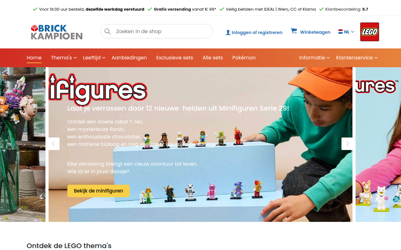Screenshot van brickkampioen.nl