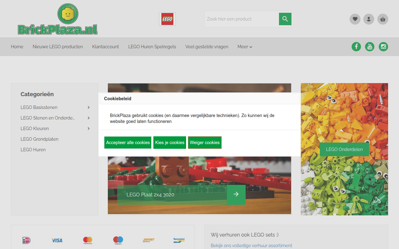 Screenshot van brickplaza.nl